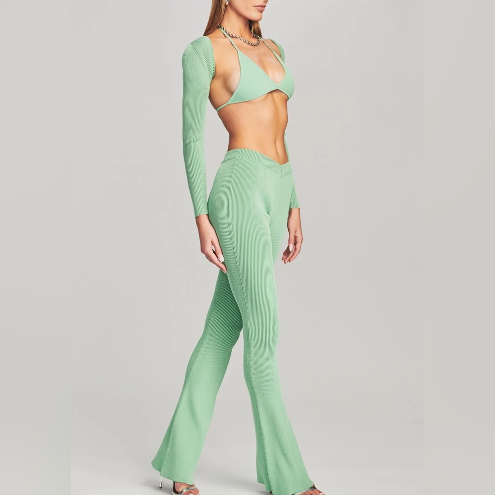 SER.O.YA LUX PANT IN GREEN - Picture 2 of 8